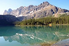 08 Mount Biddle and Ridge To Mount Schaffer Reflected In The Still Water Of Lake O-Hara Morning.jpg
